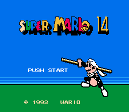 Super Mario 14 Title Screen